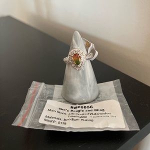 Bougie and Bling Watermelon Tourmaline size 7 Ring